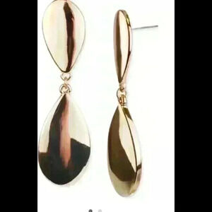 Charter Club new Goldtone Double Drop Earrings